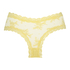 Slip br&eacute;silien V-shape Mesh, Jaune