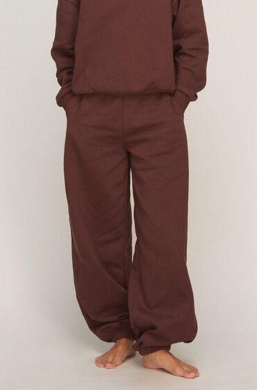 Hunkemöller Pantalon Jogger en Molleton Brossé Marron Hunkemöller Pantalon Jogger en Molleton Brossé Marron