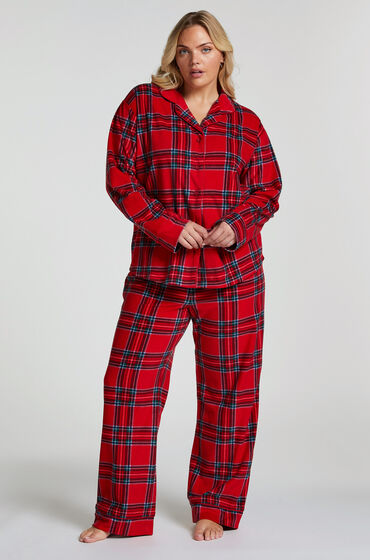 Hunkemöller Ensemble pyjama Flannel Rouge