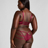 Slip brésilien ouvert Scarlett, Rouge