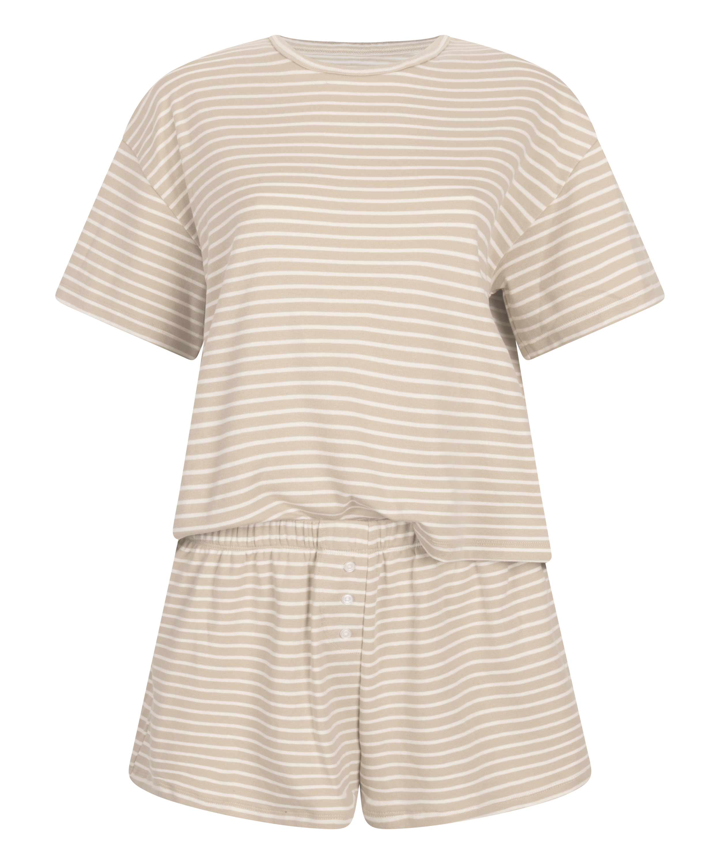 Pyjama-Set Jersey, Beige, main