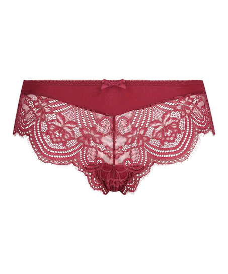 Slip brésilien short Selena, Rouge
