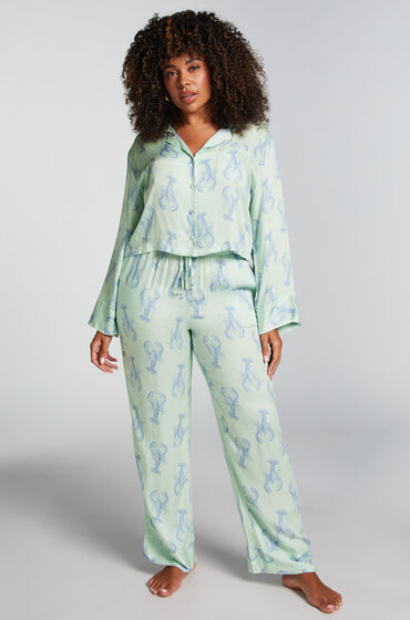 Hunkemöller Pantalon Satin Vert
