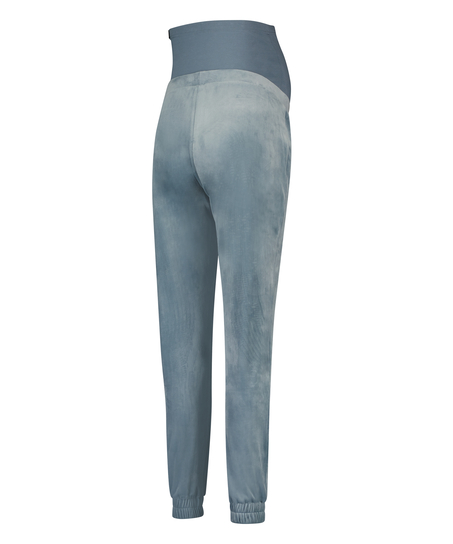 Pantalon de survêtement de maternité en velours, Bleu