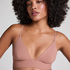 Triangle Brassière Smooth, Marron