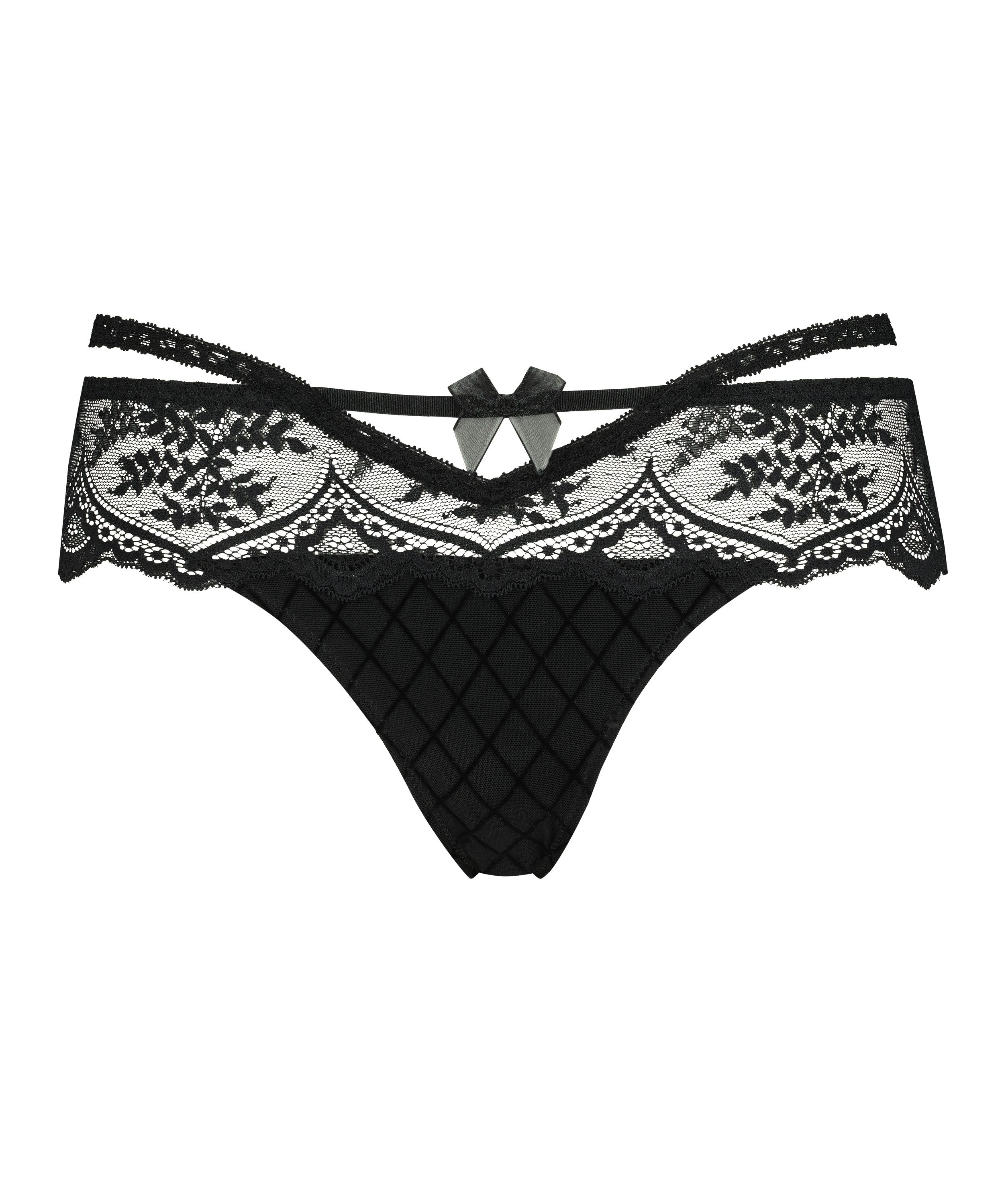 Boxer string Skylar, Noir, main