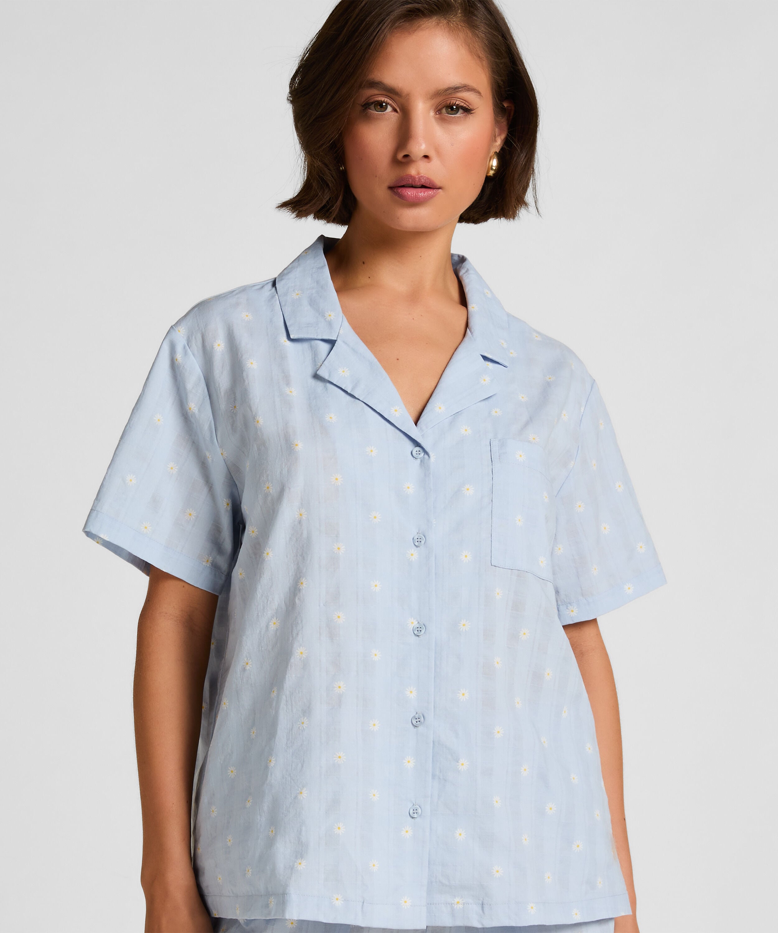Jacket Woven, Bleu
