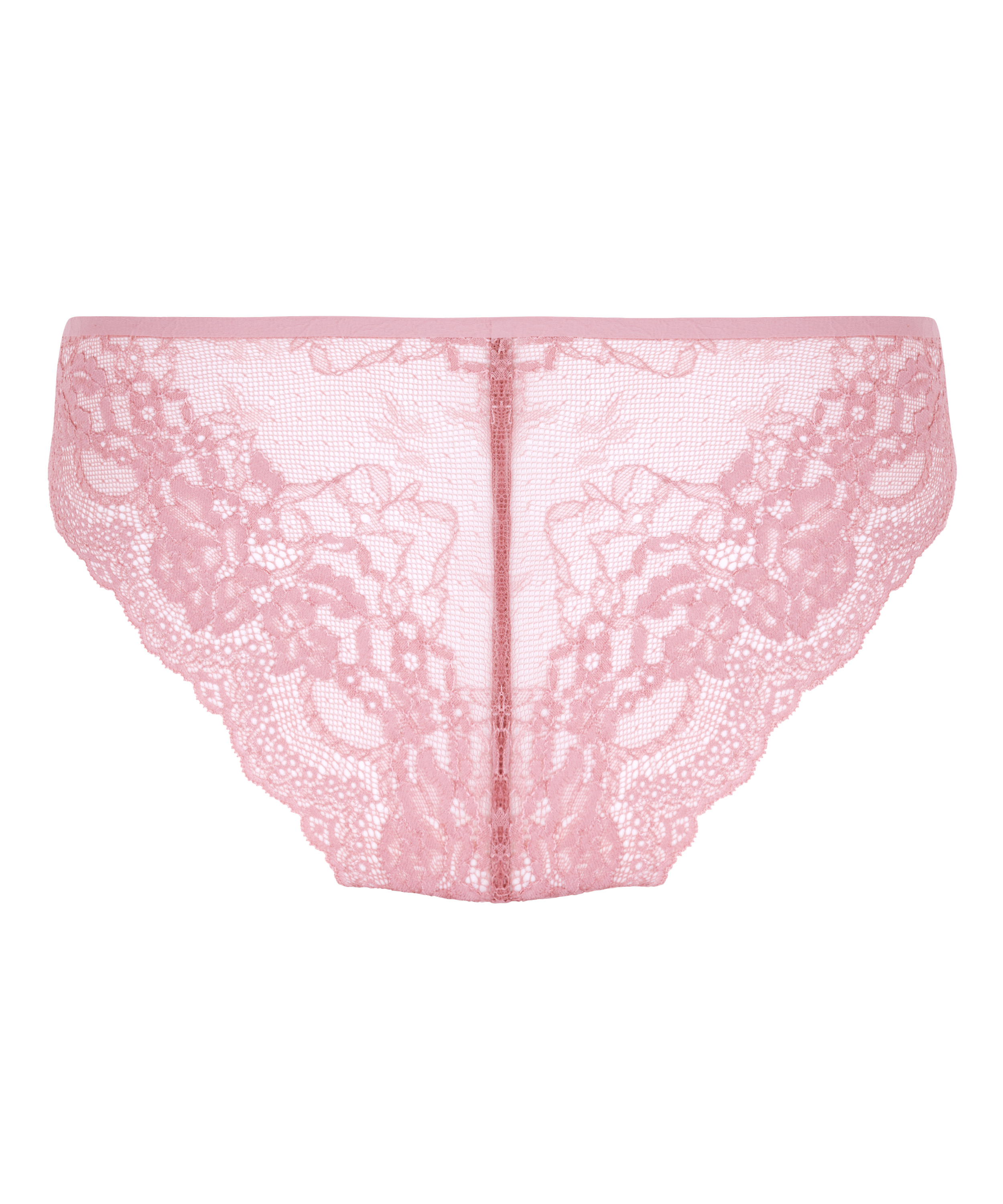 Slip brésilien iInvisible Lace Back, Rose, main