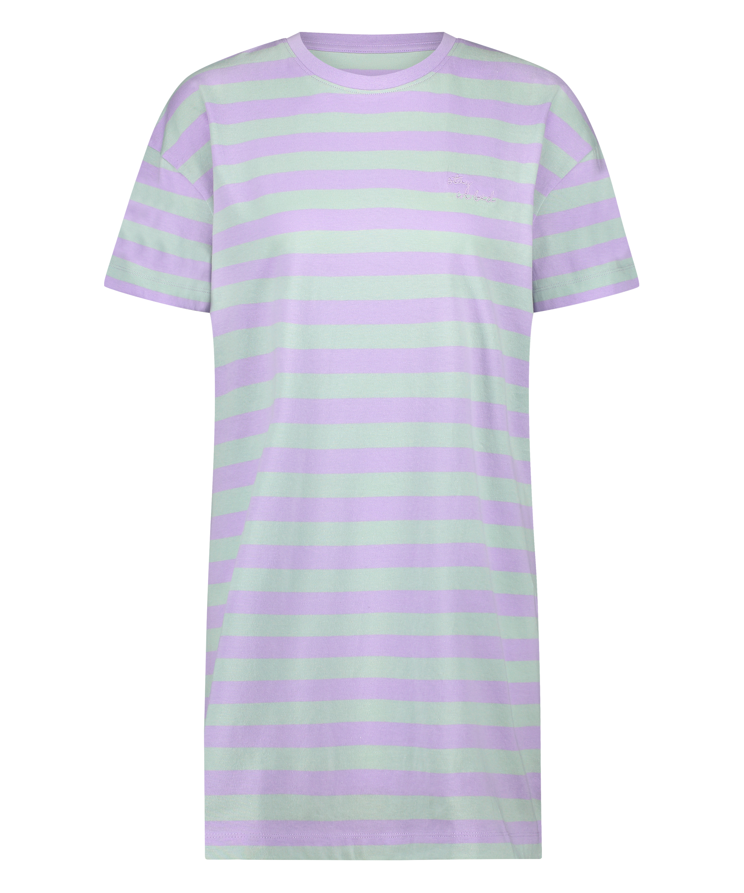 Chemise de nuit &agrave; col rond, Vert, main