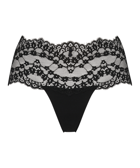 Boxer string Daisy, Noir