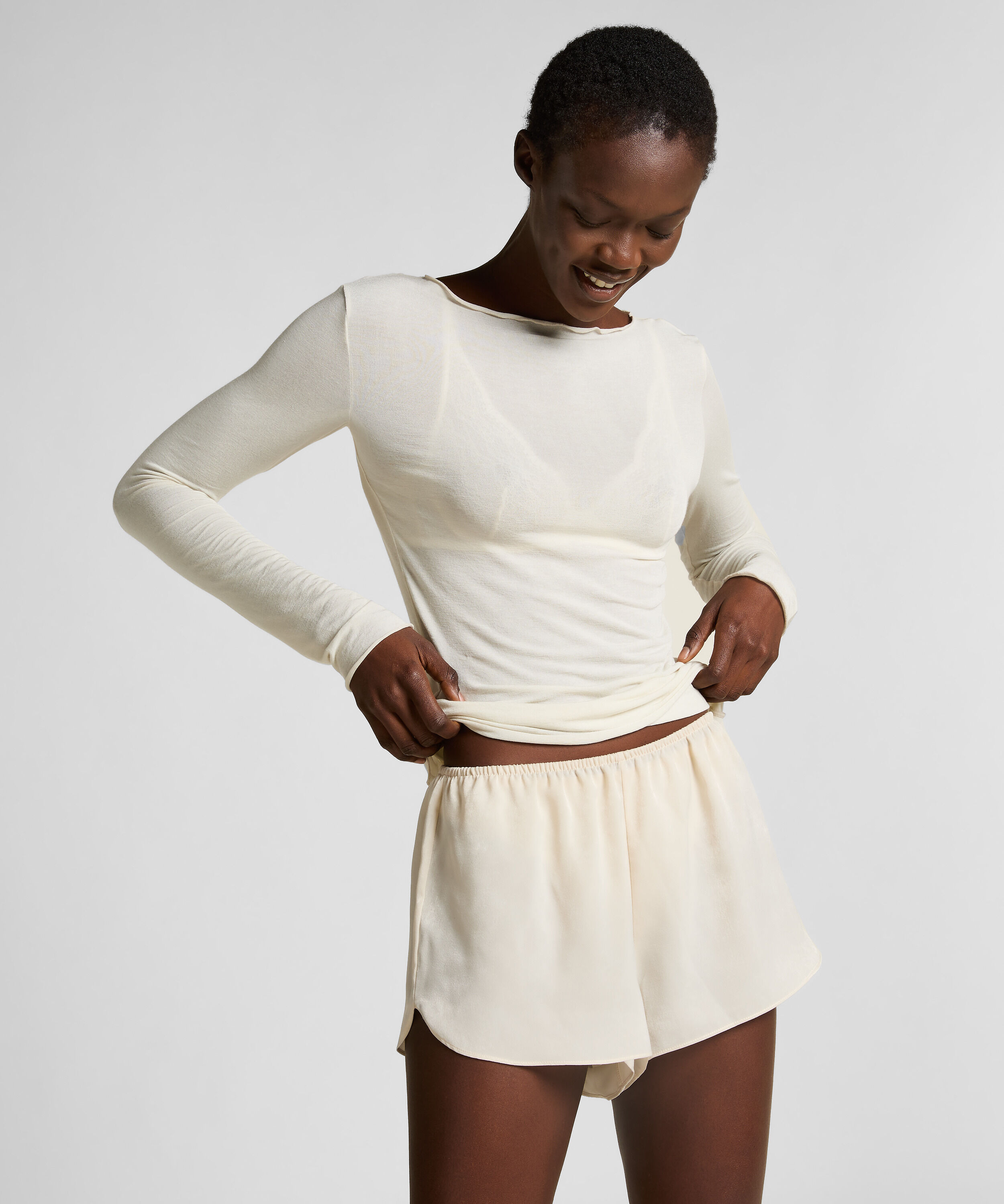 Short en satin Minimal