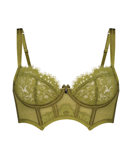 Soutien-gorge &agrave; armatures pr&eacute;form&eacute; longline Amelie, Vert