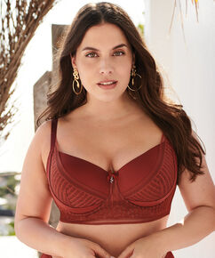 Soutien-gorge &agrave; armatures pr&eacute;form&eacute; longline Winnie I AM, Rouge
