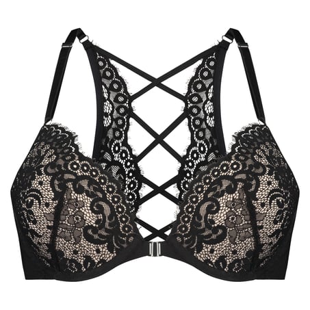 Soutien-gorge à armatures préformé push-up Cardi, Noir