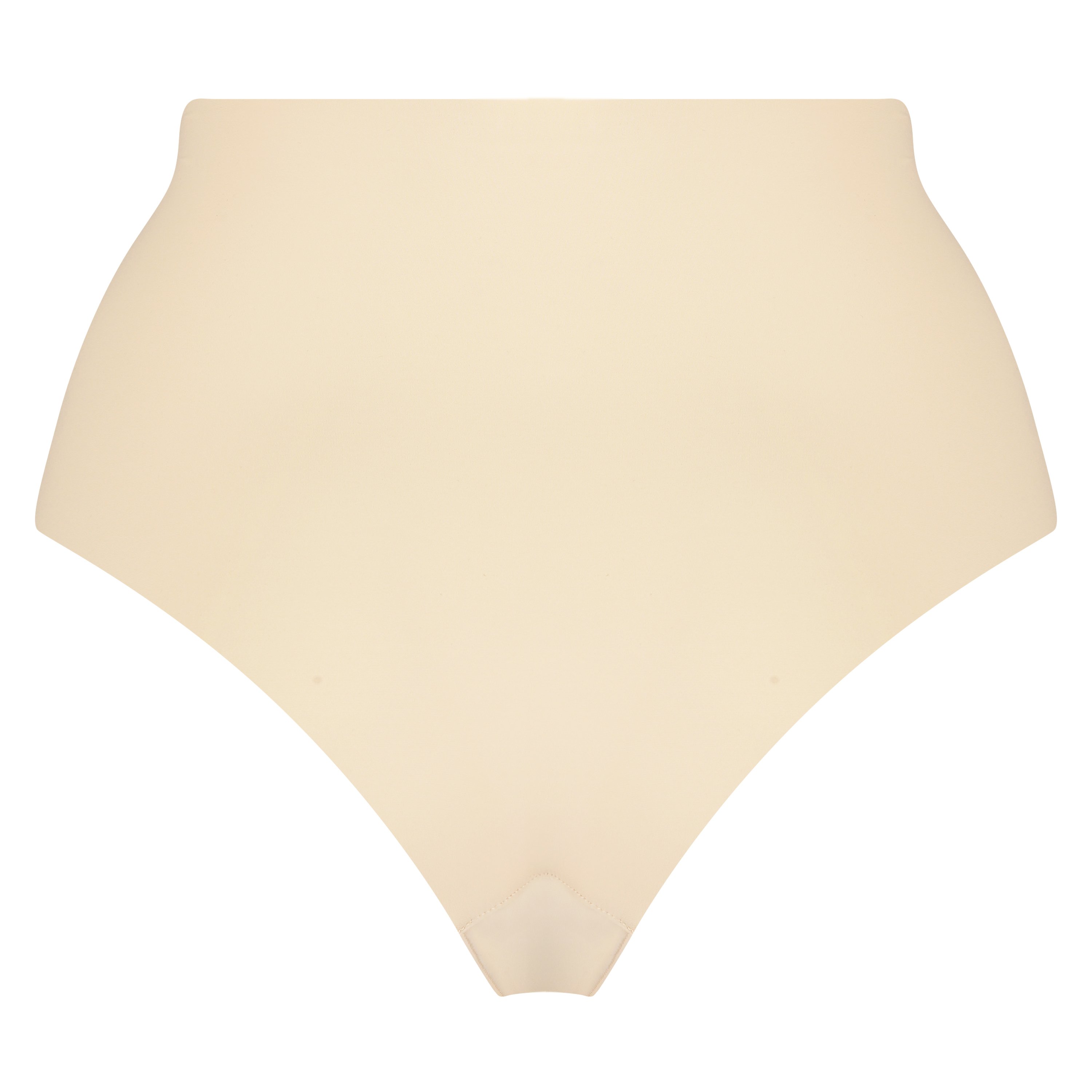 Slip brésilien taille haute Invisible, Beige, main
