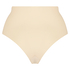 Slip brésilien taille haute Invisible, Beige