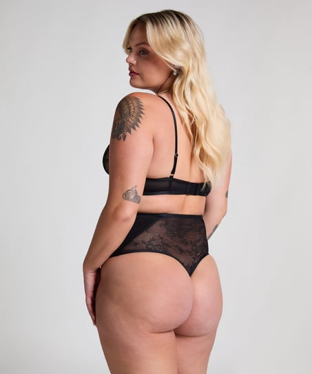 Shaping String Lace, Noir