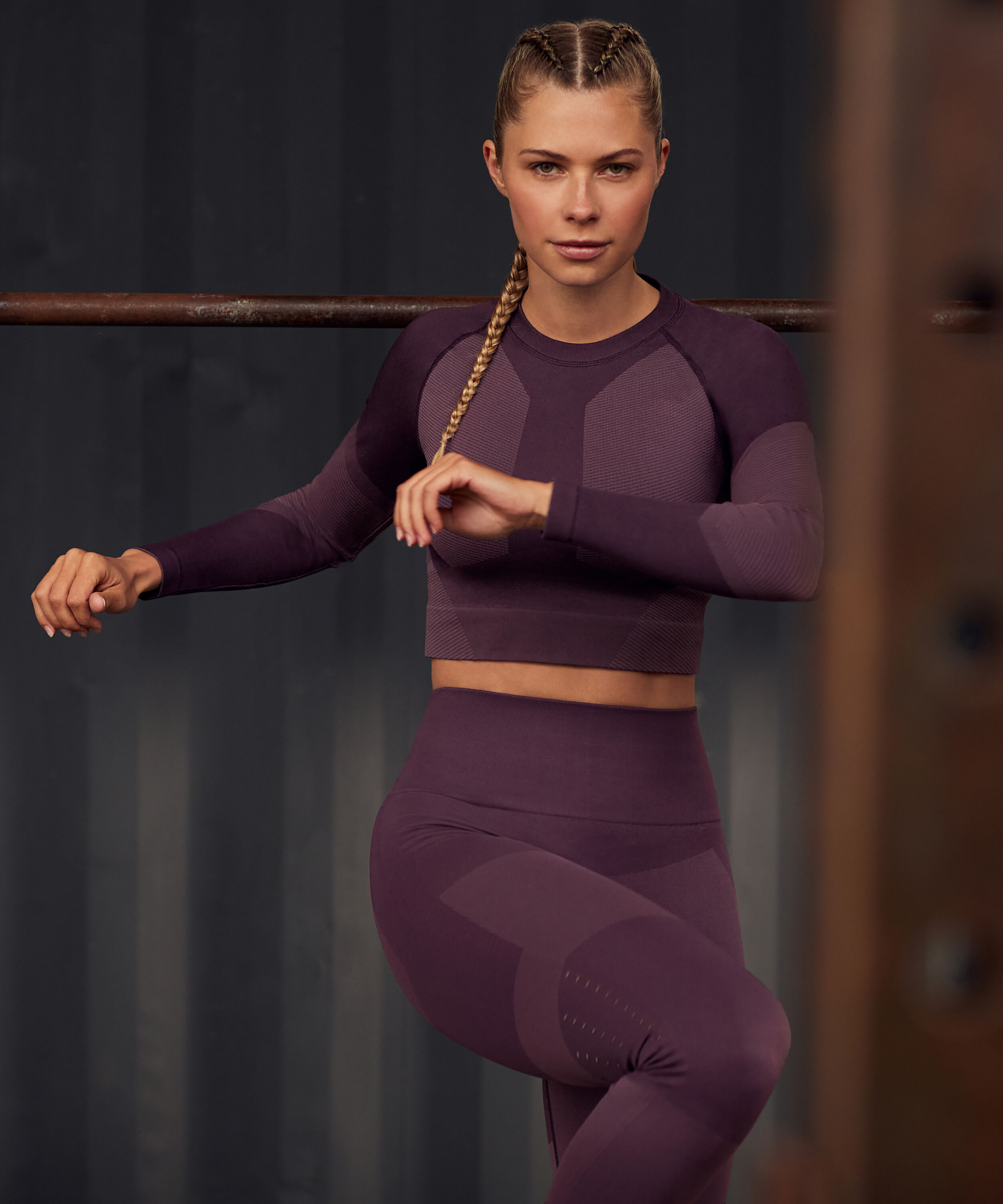 HKMX Legging taille haute The Motion , Violet