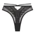 Slip brésilien taille haute Mila, Noir