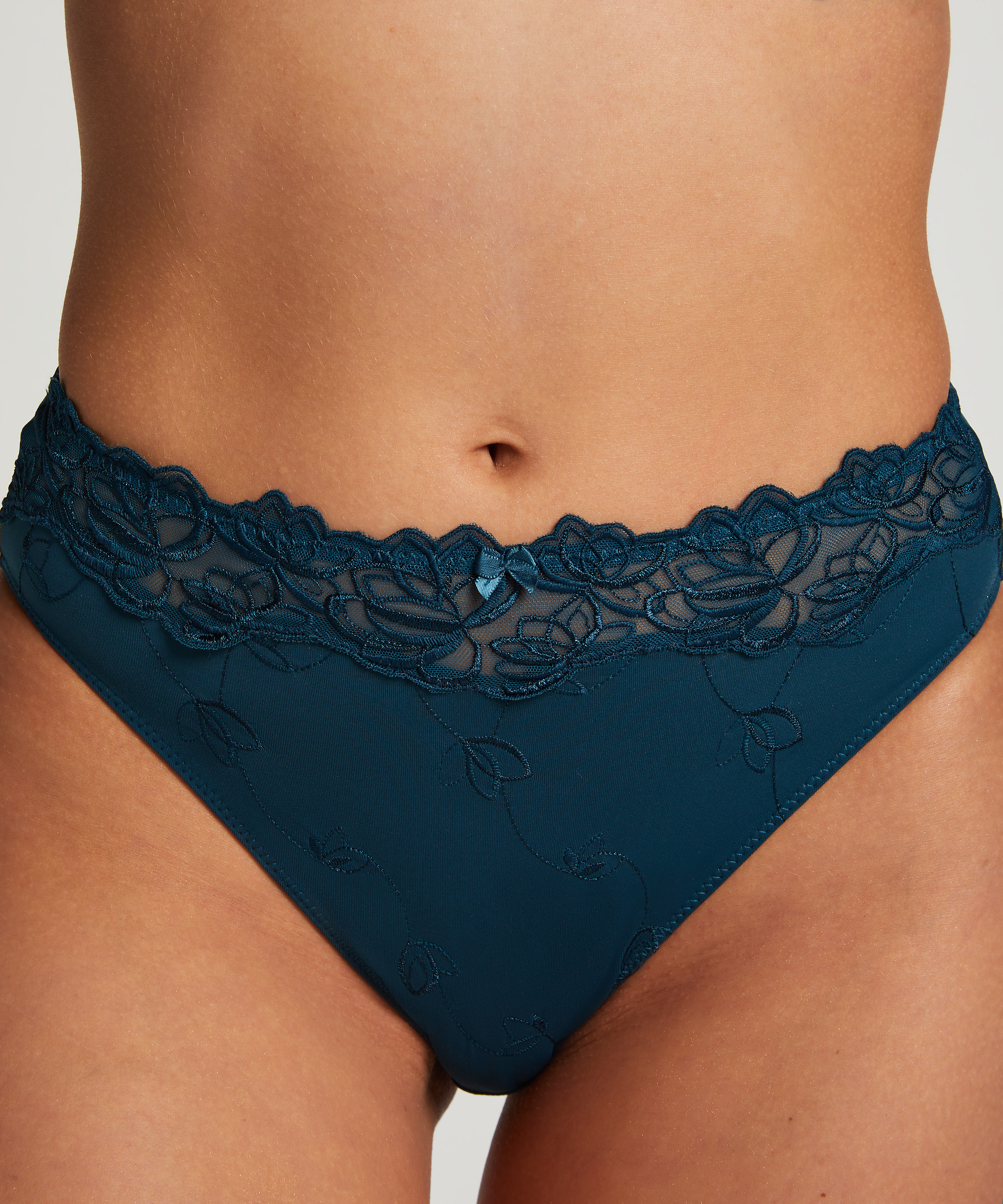 Slip taille haute Diva, Bleu, main