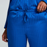 Pantalon Satin, Bleu