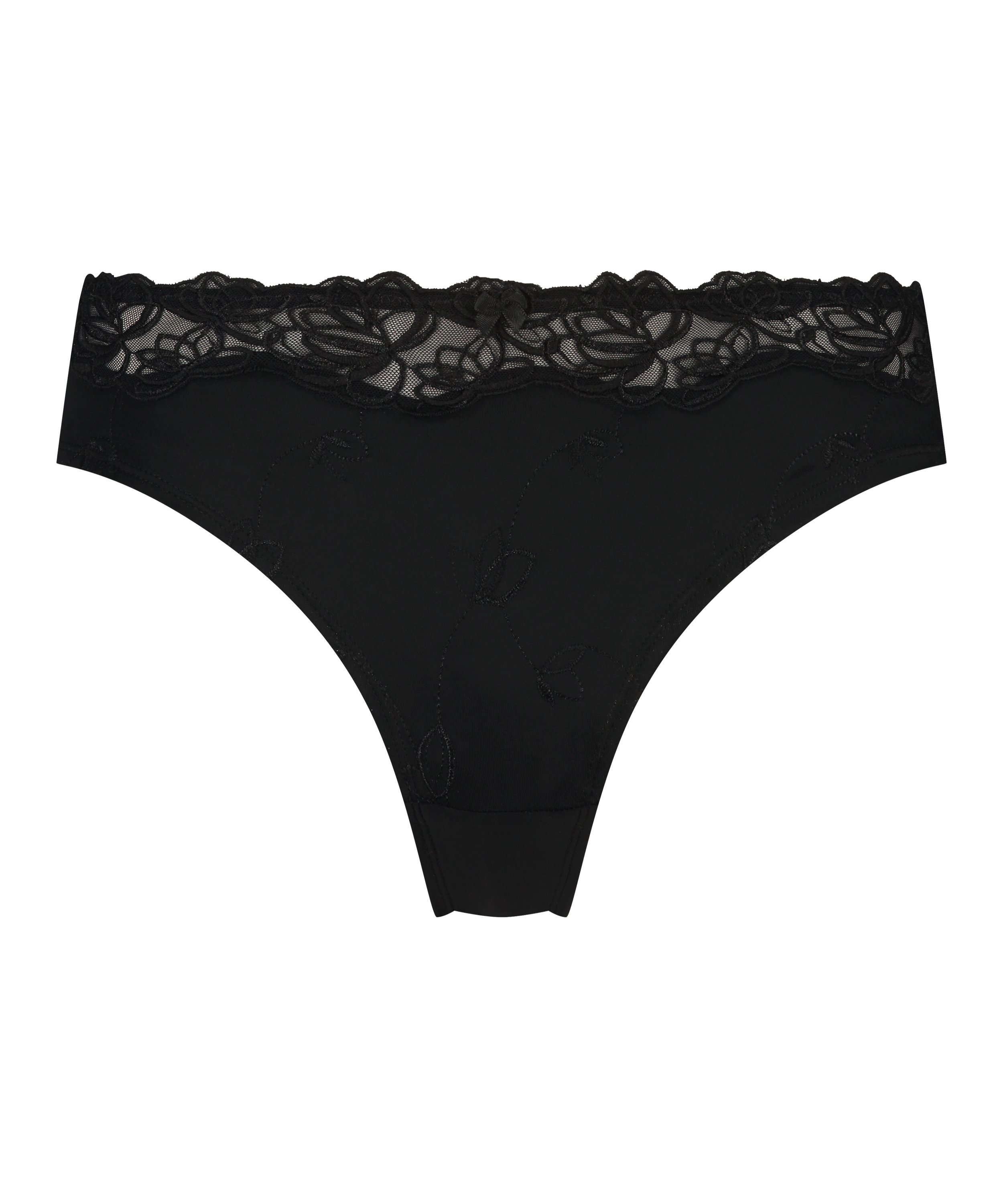 Slip brésilien Diva, Noir, main