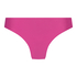Slip brésilien invisible Fishnet, Rose