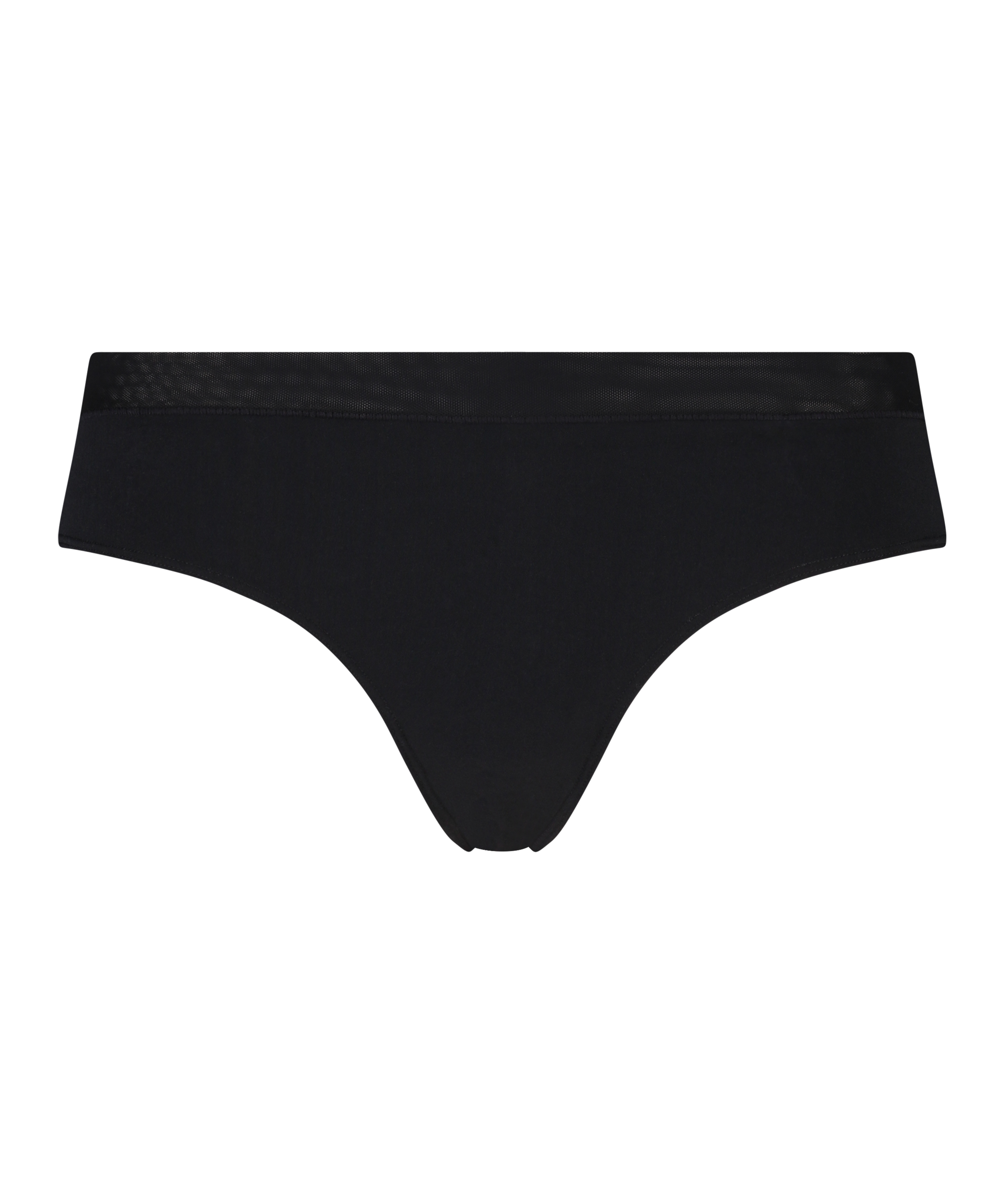 Slip brésilien en maille, Rose, main