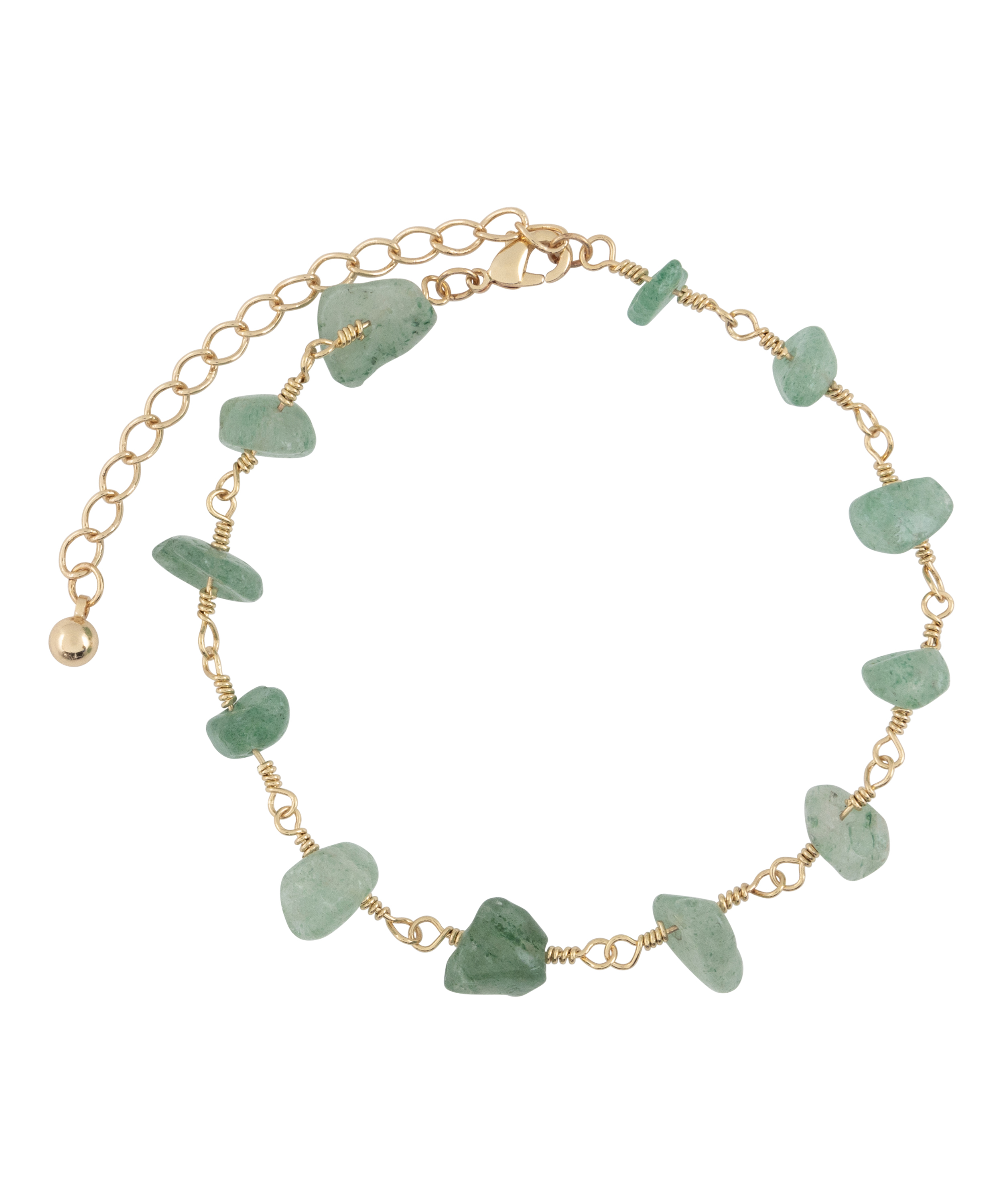 Bracelet en pierre, Vert, main