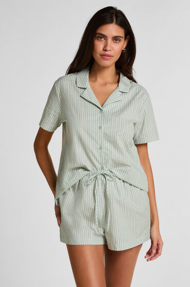 Hunkemöller Short tisse Stripe Vert