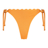 Slip de Bikini Cheeky Tanga Scallop Lurex, Orange