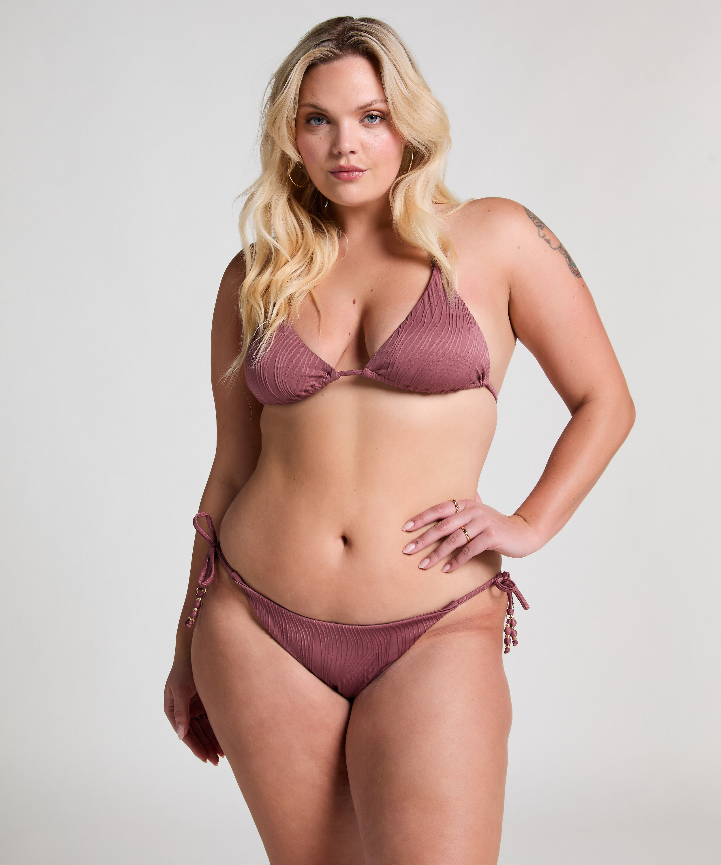 Haut de bikini triangle Cozumel, Violet