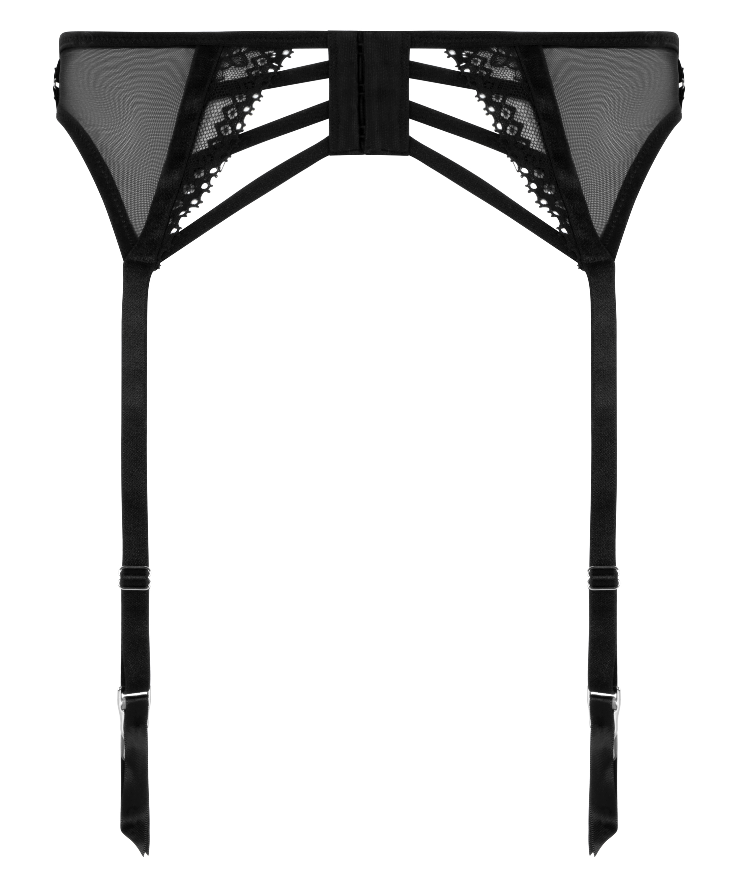 Porte-jarretelles Vera, Noir, main