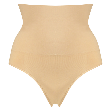 Slip raffermissant taille haute, Beige