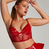 Soutien-gorge à armatures préformé Longline Wilde, Rouge