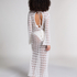 Robe maxi en crochet, Blanc