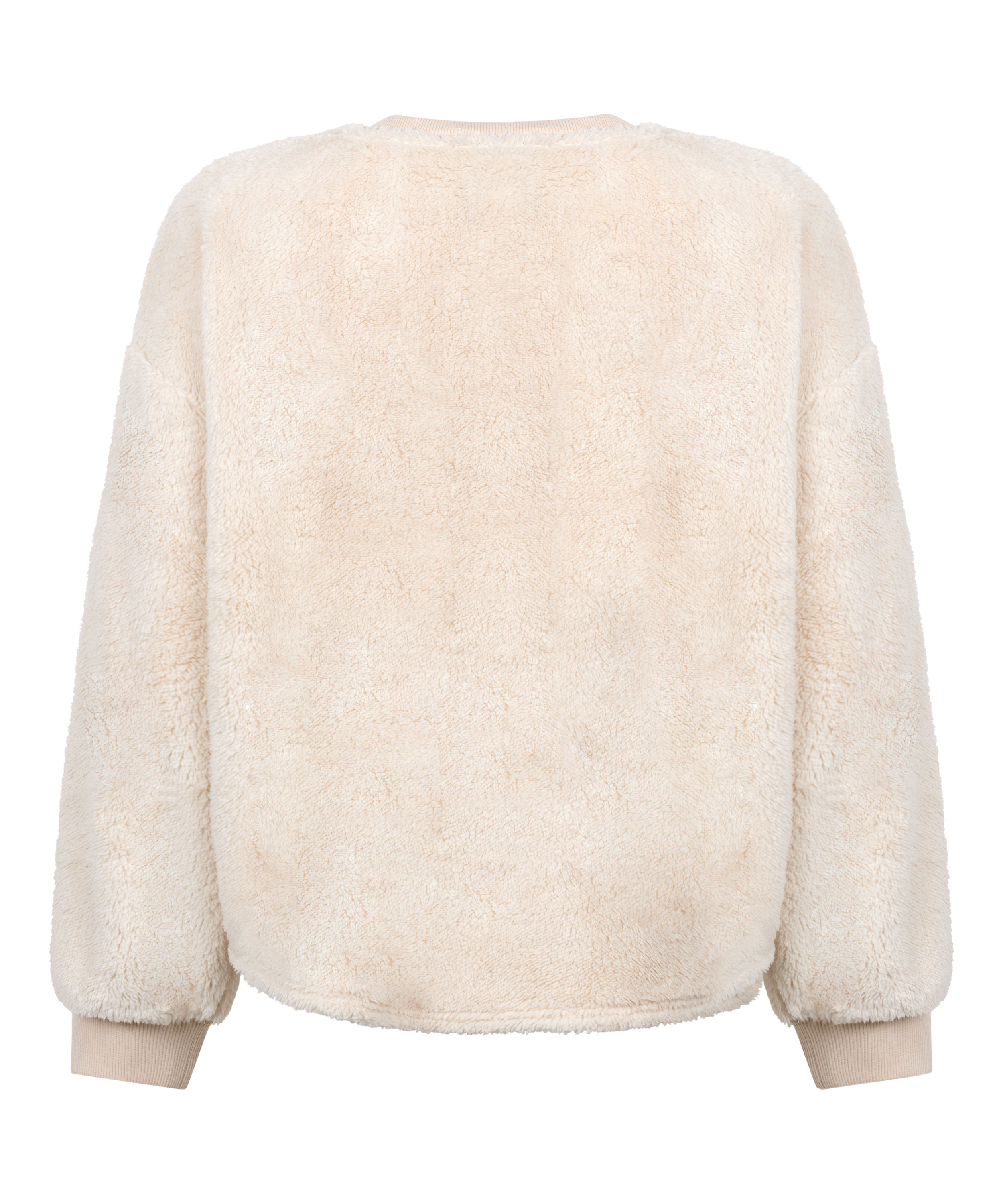 Top à manches longues Fluffy Fleece, Beige, main