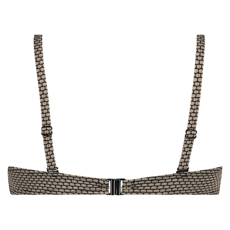 Haut de bikini bandeau Fango, Marron