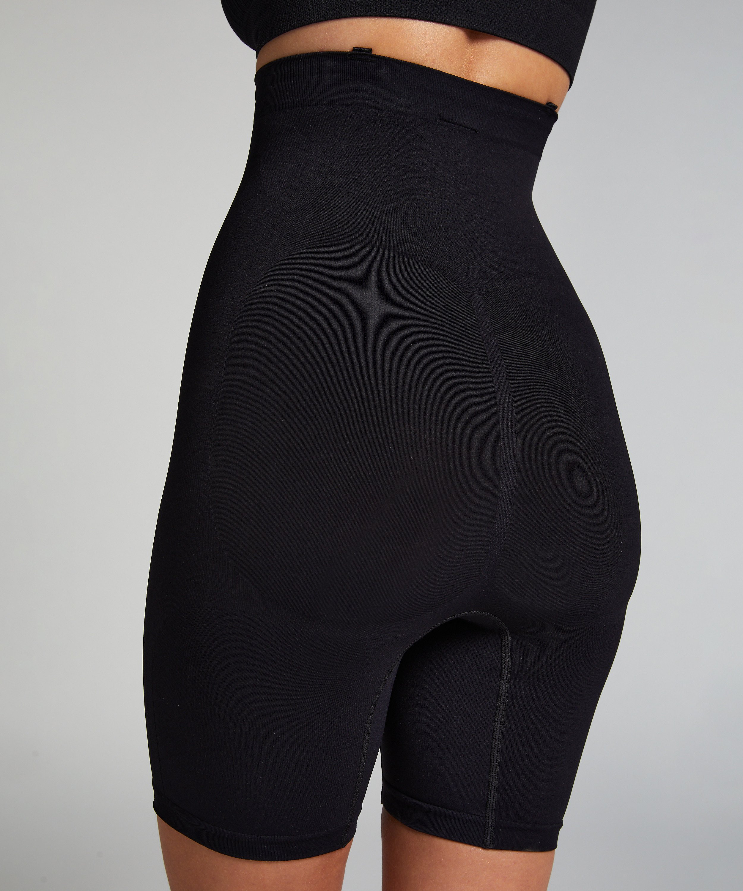 Gaine sans coutures pour les cuisses, Noir, main