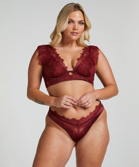 Soutien-gorge bustier non-rembourré à armatures Zoe, Rouge