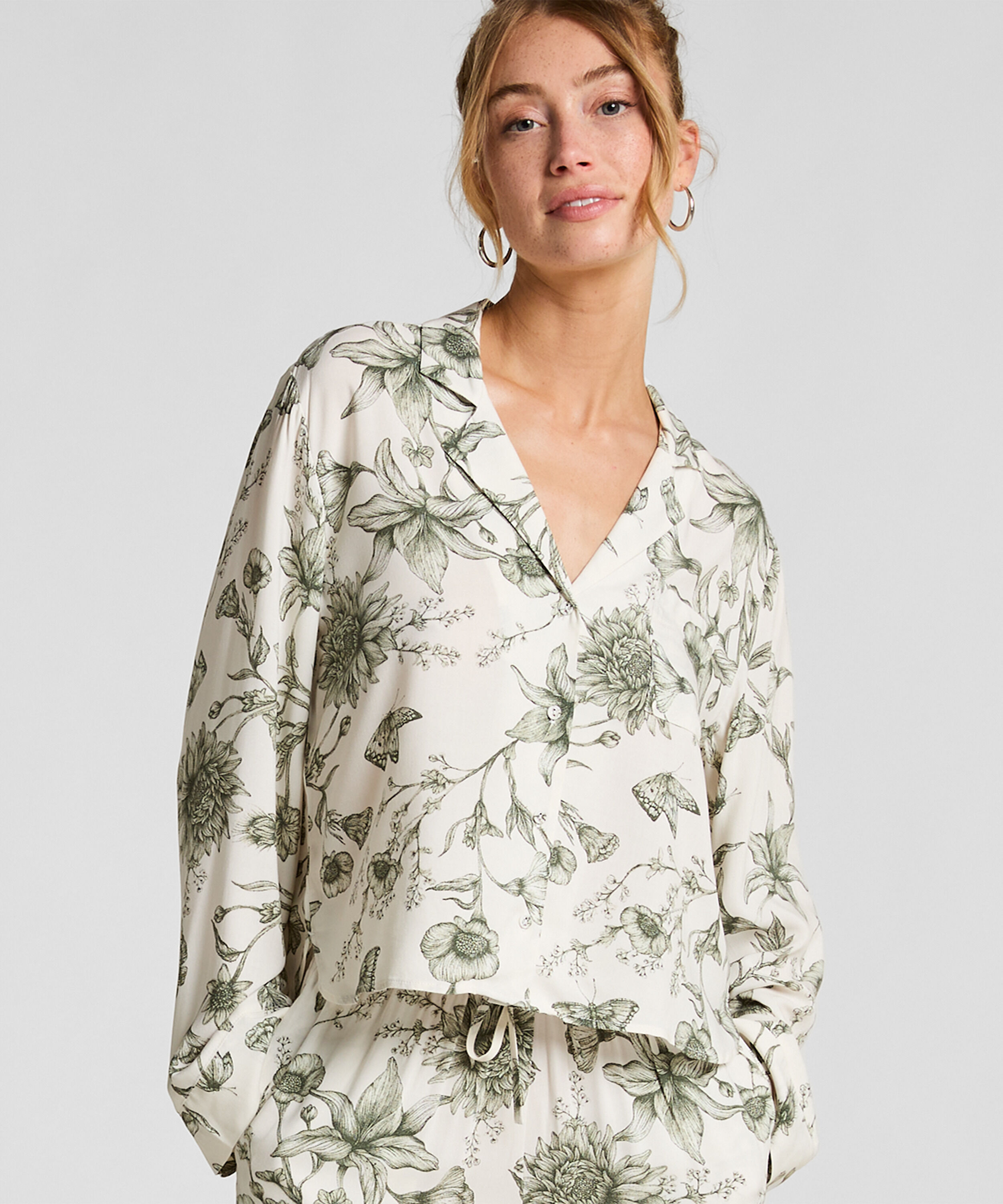 Top de pyjama Storylover, Blanc