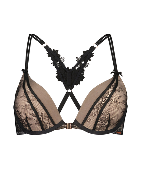 Soutien-gorge à armatures préformé push-up Kelsey Lucy Hale, Noir