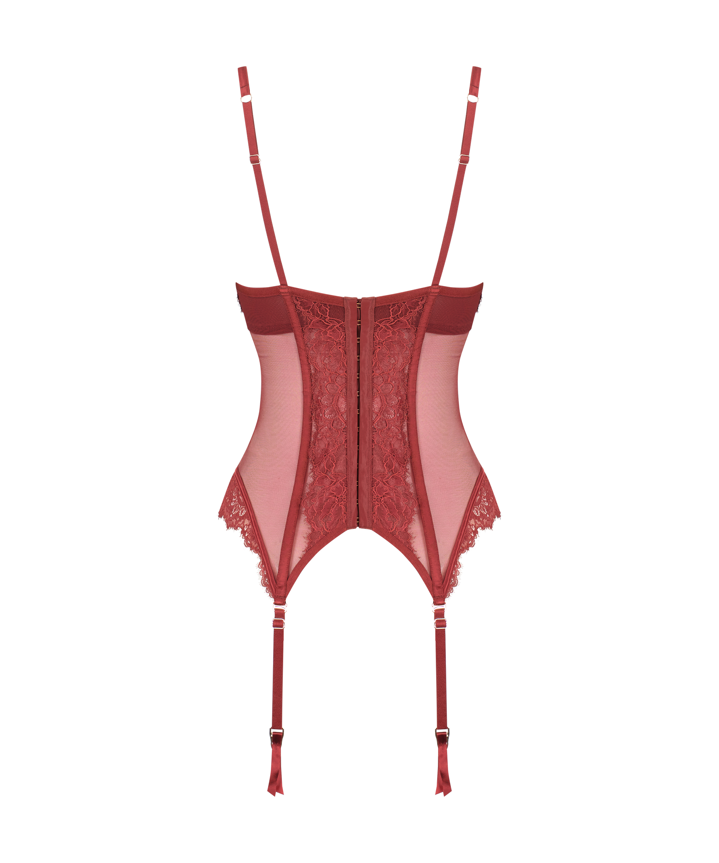 Bustier Mathilde, Rouge, main