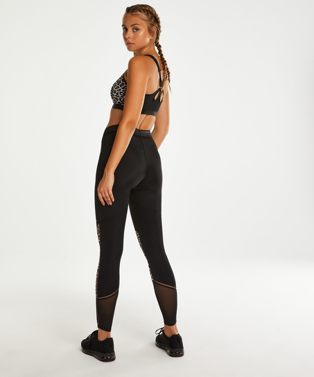 Legging de sport taille haute HKMX Léopard, Gris