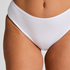 Culotte brésilienne jambe haute coton, Blanc