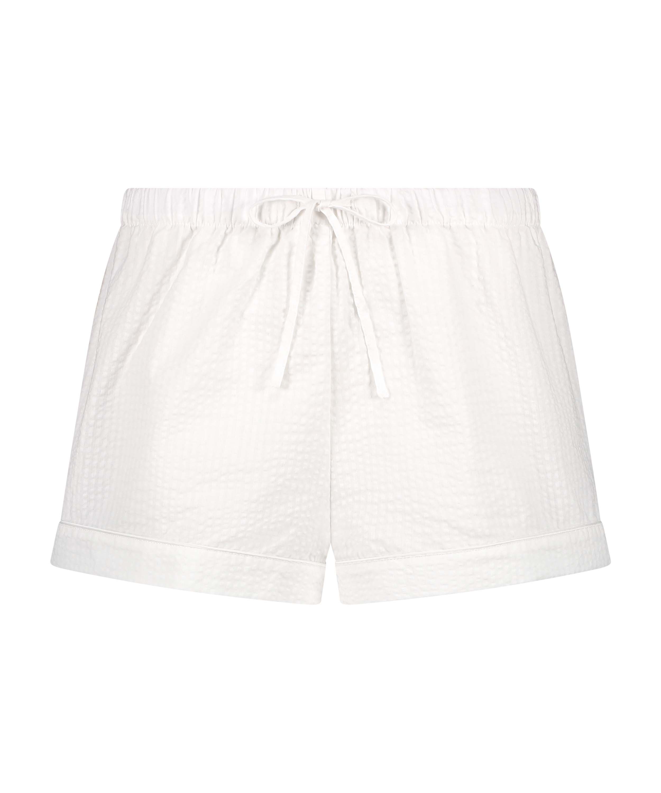 Short Coton, Blanc, main