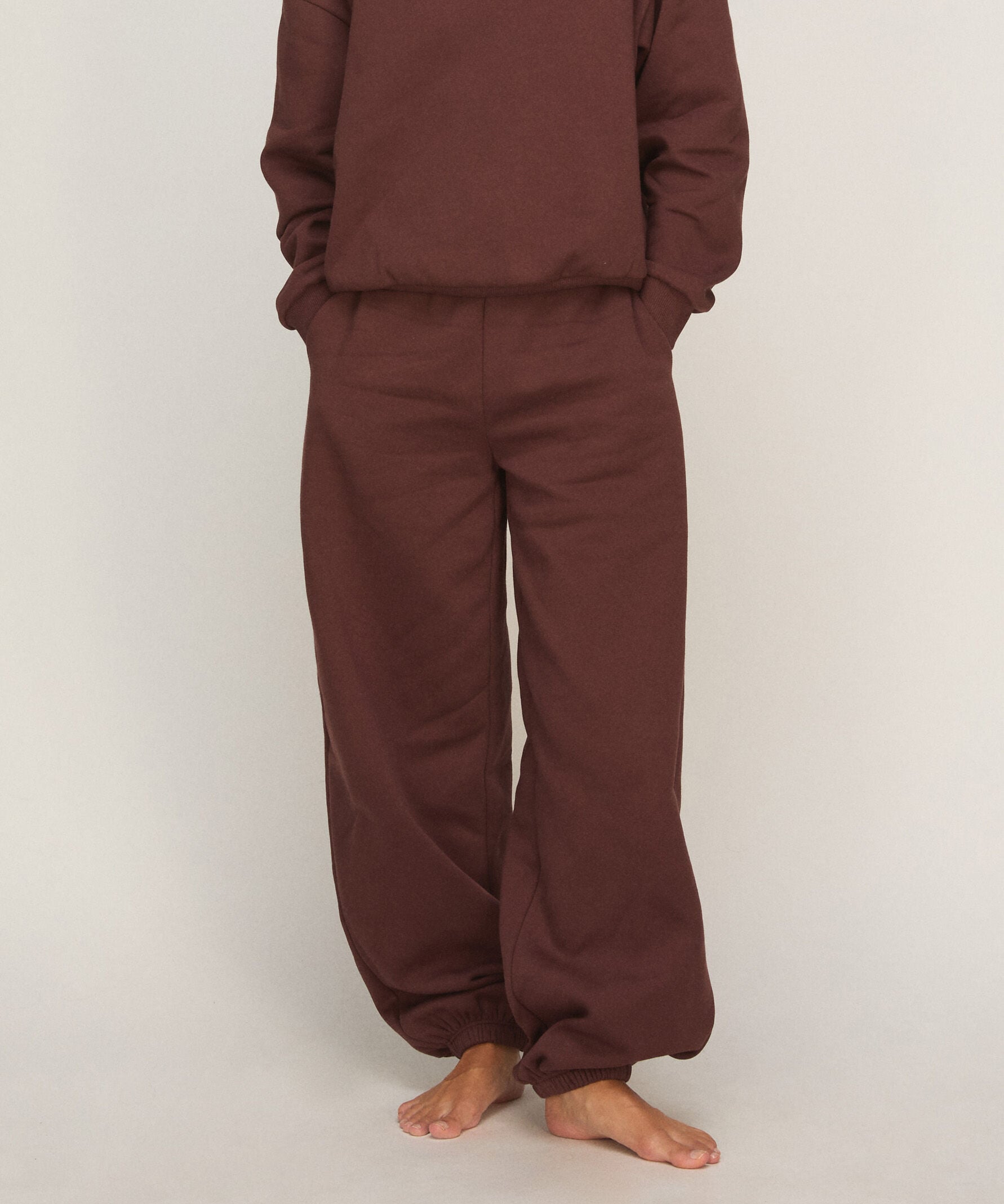 Pantalon Jogger en Molleton Brossé