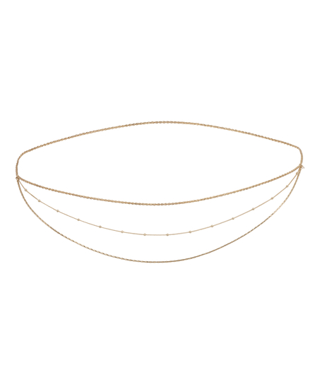 Chaîne de hanche en perles, Jaune