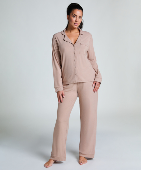 Chemise côtelée Essential, Beige