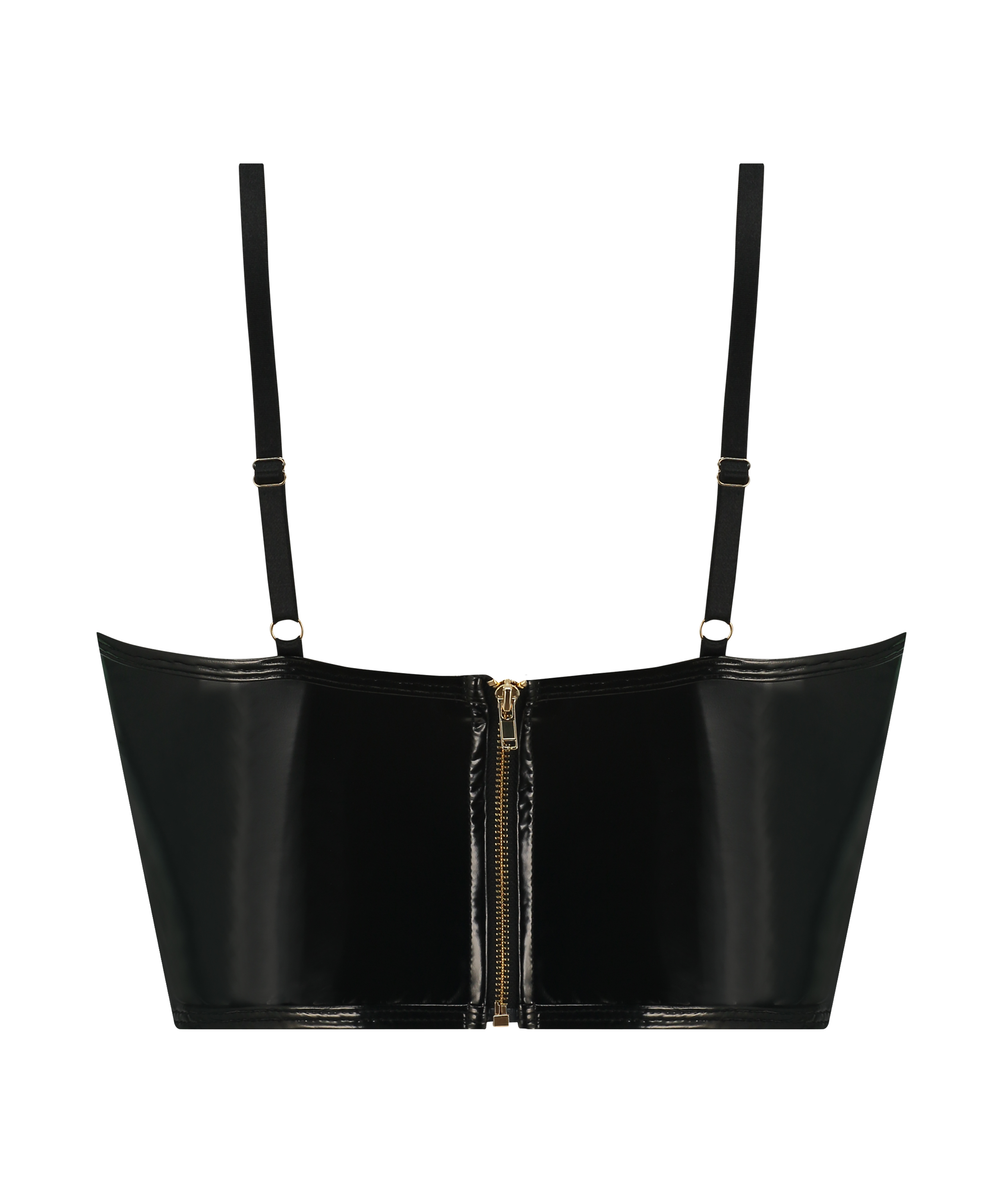 Soutien-gorge à armatures préformé Longline, Noir, main